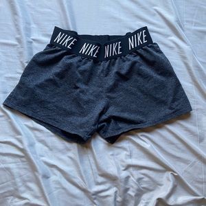 nike drifit workout grey shorts